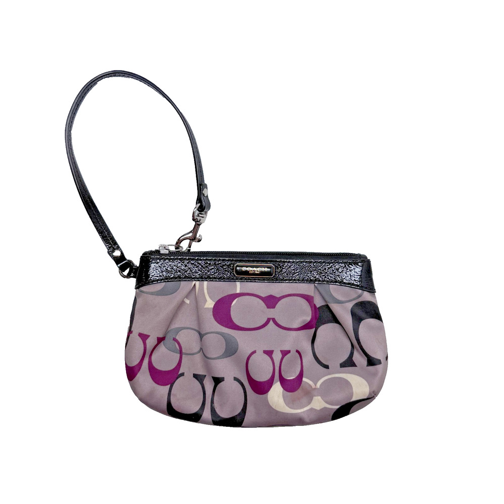 Coach Vintage Signature Wristlet Sateen